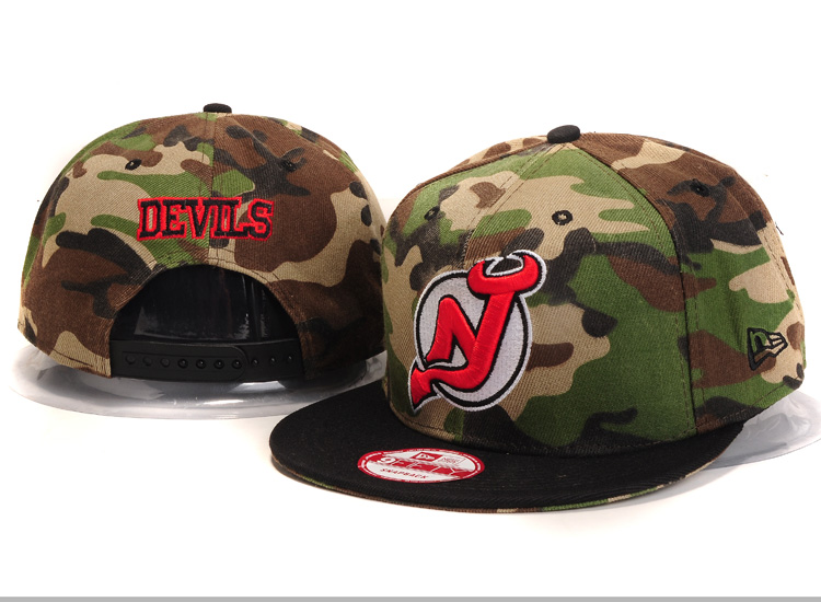 NHL New Jersey Devils NE Snapback Hat #02